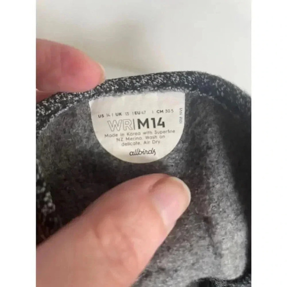 Unisex Allbirds Wool Runners Size 14 Grey GUC! - Picture 6 of 6